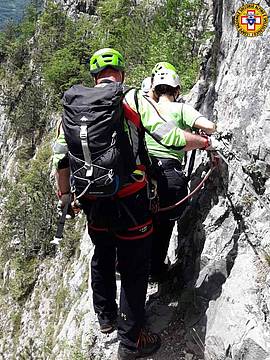 lungo la Ferrata della memoria lungo la Ferrata della memoria