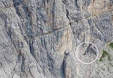 nella zona di Forcella del Mat, in direzione del Rifugio Bosconero