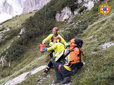 escursionista precipitato dal Sentiero Bonacossa