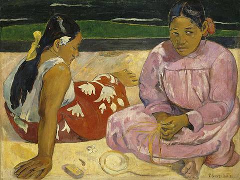 Paul Gauguin, Donne di Tahiti (particolare), 1891 - Parigi, musée d'Orsay © RMN - H. Lewandowski Paul Gauguin, Donne di Tahiti (particolare), 1891 - Parigi, musée d'Orsay © RMN - H. Lewandowski