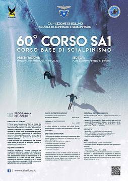 60° CORSO BASE DI SCIALPINISMO 60° CORSO BASE DI SCIALPINISMO