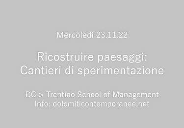 Dolomiti Contenporanee TSM Dolomiti Contenporanee TSM
