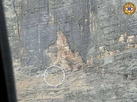 sulla Cengia del Banco - lungo la Ferrata Berti - sulla Croda Marcora