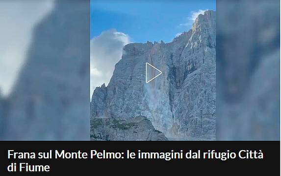 Frana sul Monte Pelmo Frana sul Monte Pelmo