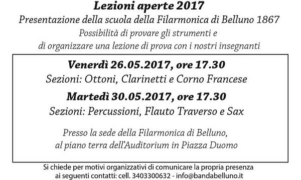 lezioni aperte