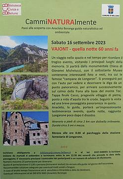 VAJONT, quella notte 60 anni fa