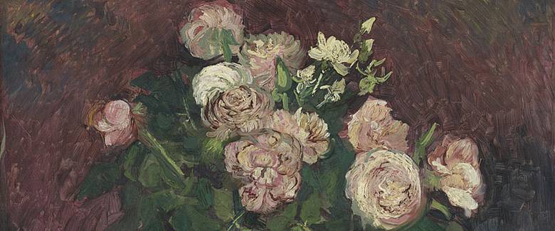 Vincent van Gogh - Rose e peonie -1886 Collection Kröller-Müller Museum - The Netherlands - Otterlo Vincent van Gogh - Rose e peonie -1886 Collection Kröller-Müller Museum - The Netherlands - Otterlo