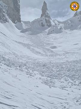 valanga sotto Forcella della Neve valanga sotto Forcella della Neve