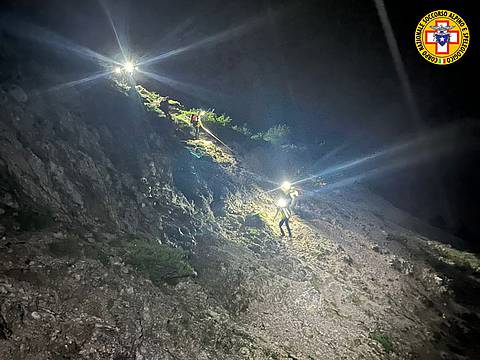 Soccorse escursioniste nella notte