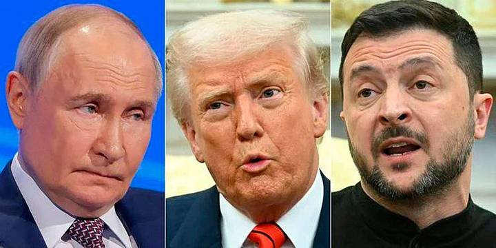 Putin, Trump e Zelensky Putin, Trump e Zelensky