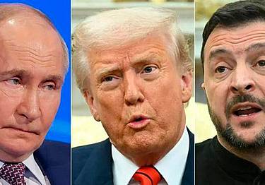Putin, Trump e Zelensky Putin, Trump e Zelensky