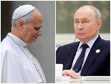 Papa Leone XIV e Vladimir Putin - (Foto Ipa e Afp) Papa Leone XIV e Vladimir Putin - (Foto Ipa e Afp)