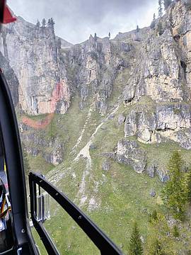 nella zona della Tofana di Mezzo in direzione del Cason de Rozes nella zona della Tofana di Mezzo in direzione del Cason de Rozes