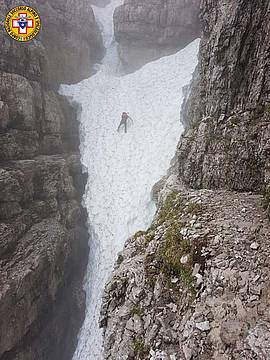 lungo la Ferrata del Marmol lungo la Ferrata del Marmol