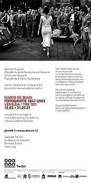 Mario De Biasi - Fotografie 1947-2003 - Venezia Tre Oci Mario De Biasi - Fotografie 1947-2003 - Venezia Tre Oci