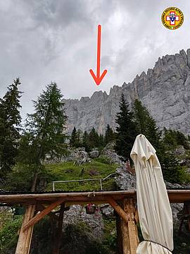 Parete sud della Marmolata sulla variante Messner della Via Vinatzer