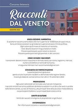 Bando Concorso Racconti dal Veneto 2022