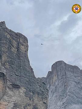 Recuperato alpinista sulla Torre Venezia