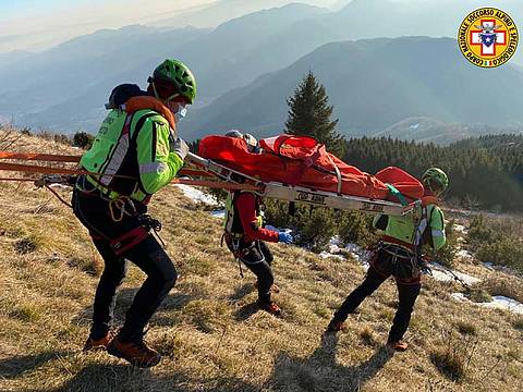 scendendo dal Monte Novegno