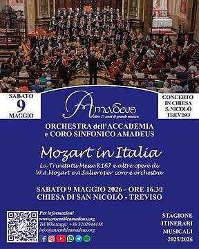 Concerto con la Trinitatis Messe di Mozart nella Chiesa di San Nicolò