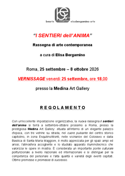 I sentieri dell'anima - Regolamento I sentieri dell'anima - Regolamento