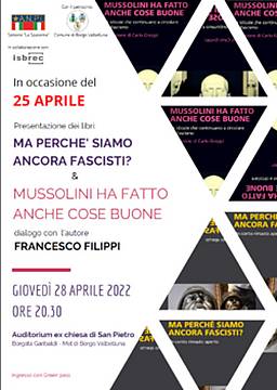 Ma perché siamo ancora fascisti & Mussolini ha fatto anche cose buone Ma perché siamo ancora fascisti & Mussolini ha fatto anche cose buone