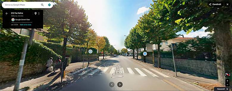 Via Feltre - ingresso ovest a Belluno