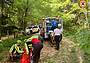 lungo un percorso di downhill sulla Presa 12 del Montello