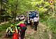 lungo un percorso di downhill sulla Presa 12 del Montello