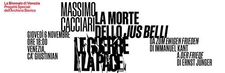 Massimo Cacciari - La morte dello jus belli