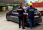 Ispezione dei carabinieri in un cantiere edile Ispezione dei carabinieri in un cantiere edile