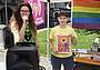 Morena Fant e Morena Dall'O' del coitato Ciao mostrano il manifesto del Pride 2024