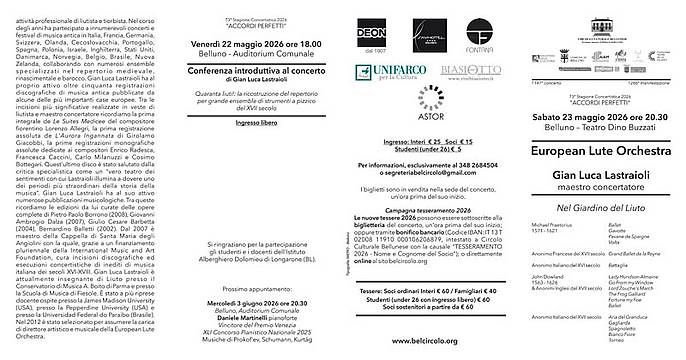 European Lute Orchestra - Sabato 23 maggio 2026 1