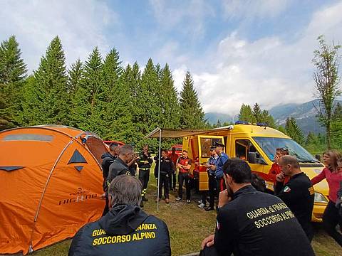 Ricerca dispersi, addestramento interforze in Cadore Ricerca dispersi, addestramento interforze in Cadore