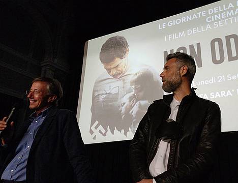 CINEMA ITALIA da SX il Critico Giuseppe Ghigi e il regista Mauro Mancini CINEMA ITALIA da SX il Critico Giuseppe Ghigi e il regista Mauro Mancini