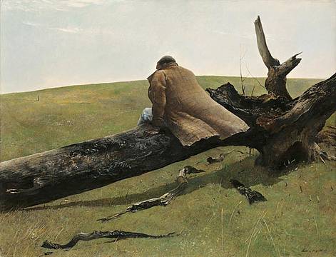 Andrew Newell Wyeth (American, 1917-2009), April Wind, 1952. Egg tempera on gesso panel. Gift of Mr. and Mrs. Joseph R. Swan, 1957.628 Andrew Newell Wyeth (American, 1917-2009), April Wind, 1952. Egg tempera on gesso panel. Gift of Mr. and Mrs. Joseph R. Swan, 1957.628