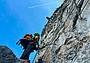 nella parte alta del tratto nero della Ferrata delle Anguane a San Pietro Valdastico nella parte alta del tratto nero della Ferrata delle Anguane a San Pietro Valdastico