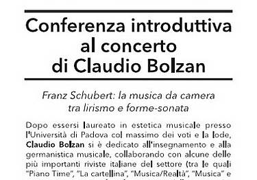 Circolo Culturale Bellse - Claudio Bolzan, Shubert Circolo Culturale Bellse - Claudio Bolzan, Shubert