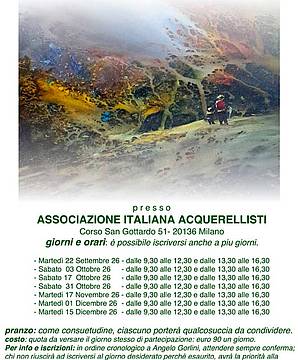 Angelo Gorlini - ATTENZIONE !!! Cambio sede Workshop Acquerello ...