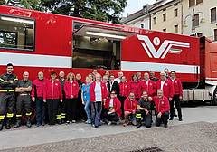 I volontari del Circolo ricreativo dei Vigili del fuoco