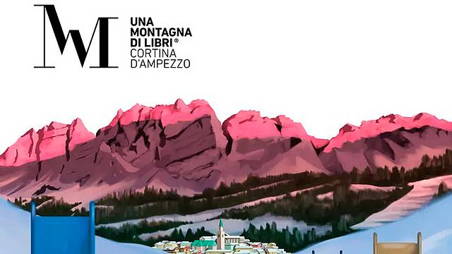 Una parte dell'immagine della 33a edizione de Una Montagna di Libri, disegnata da Andrea Bozzo