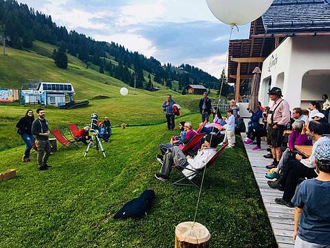 Notte di Stelle sulle Dolomiti