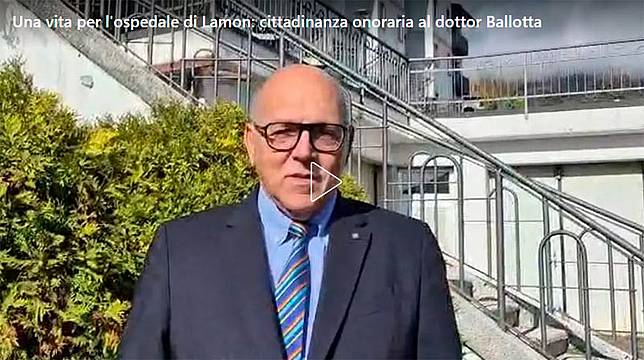 Cittadinanza onoraria al dottor Ballotta Cittadinanza onoraria al dottor Ballotta