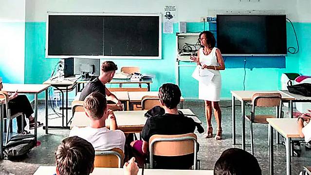 Una lezione a scuola