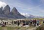 Le Tre Cime sono tra le destinazioni più affollate delle Dolomiti