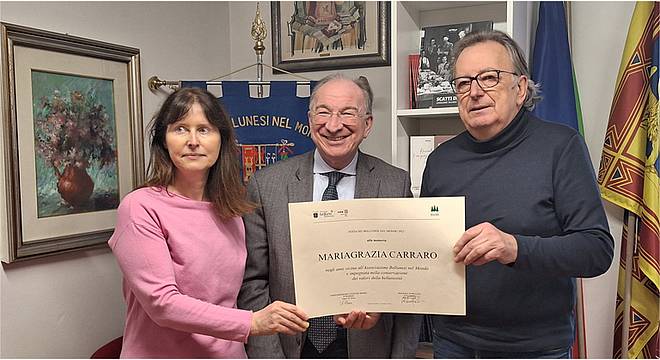 Riconoscimento dedicato all’ex direttrice generale dell’Ulss Dolomiti - Maria Grazia Carraro