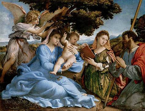 Lorenzo Lotto - Sacra conversazione con i santi Caterina e Tommaso 1526-1528 - Kunsthistorisches Museum di Vienna Lorenzo Lotto - Sacra conversazione con i santi Caterina e Tommaso 1526-1528 - Kunsthistorisches Museum di Vienna