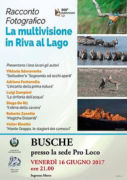 La multivisione in riva al lago 2017