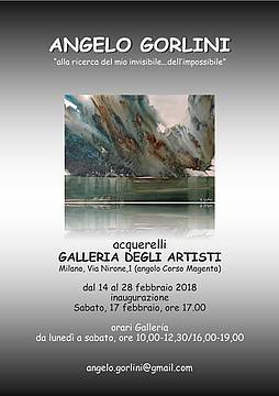 depliant mostra gall artisti