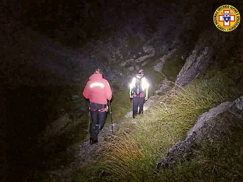 dopo le cascate verso il Bivacco Comici 2 dopo le cascate verso il Bivacco Comici 2